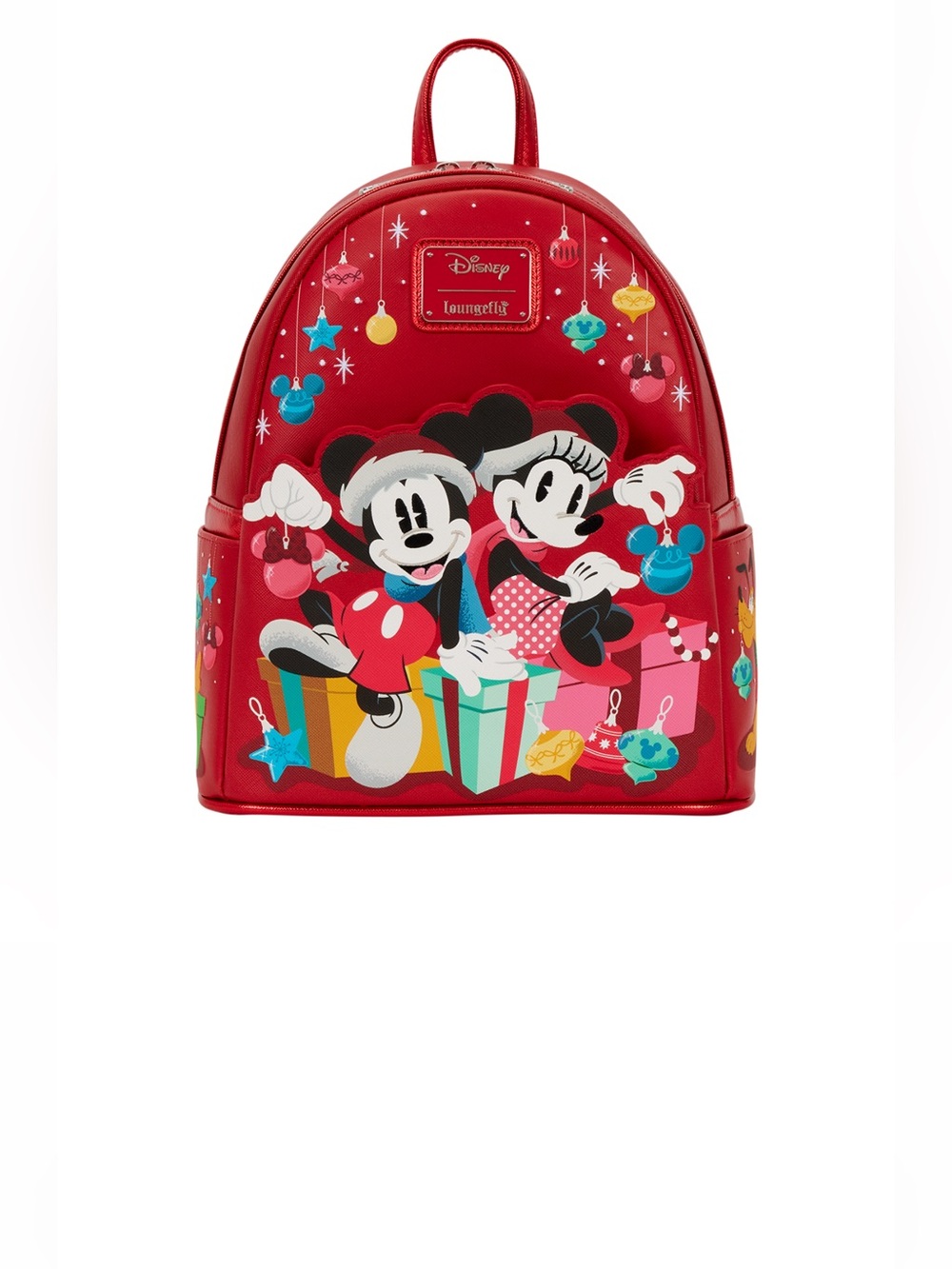 DISNEY Loungefly
Mickey & Friends Exclusive
Holiday Ornaments Mini Backpack